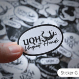 UQH VINYL STICKERS (MATTE) - SINGLES OR PACK