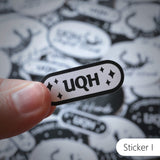 UQH VINYL STICKERS (MATTE) - SINGLES OR PACK