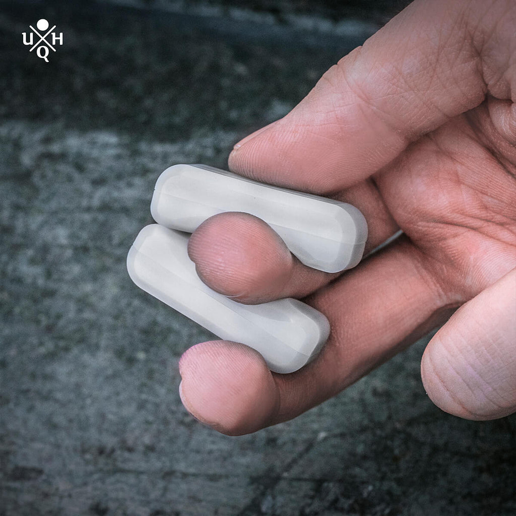 Gravity Clicker - White Delrin – Unquiet Hands