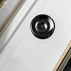 25 MM - ZIRC ECHO BUTTONS - POLISHED, PSW OR BB