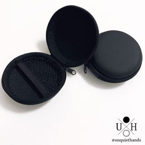 ROUND POUCH FOR SPINNERS - BLACK-Pouches